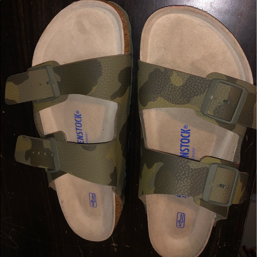 Birkenstock camo sandals for men